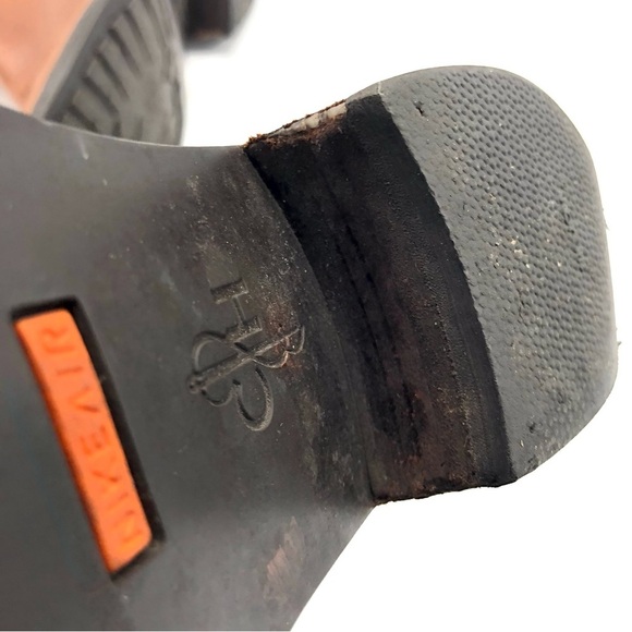 COLE HAAN Nike Air Chelsea Boot Heeled Bootie Ankle Cognac Leather Women Pull On - Picture 13 of 14